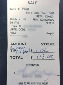 **(Photo: Courtesy Jess Jones via Asbury Park (N.J.) Press)** The Gaff Blog does not own this image. Receipt says 